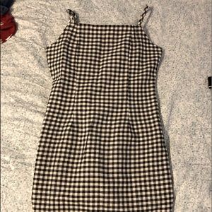 Shein Black and White Gingham Dress